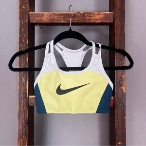 Nike Yellow and Blue Sports Bra